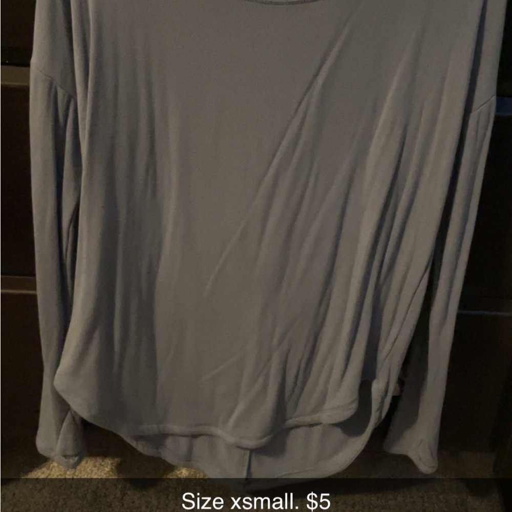 Maurices Long Sleeve Tee - Light Blue